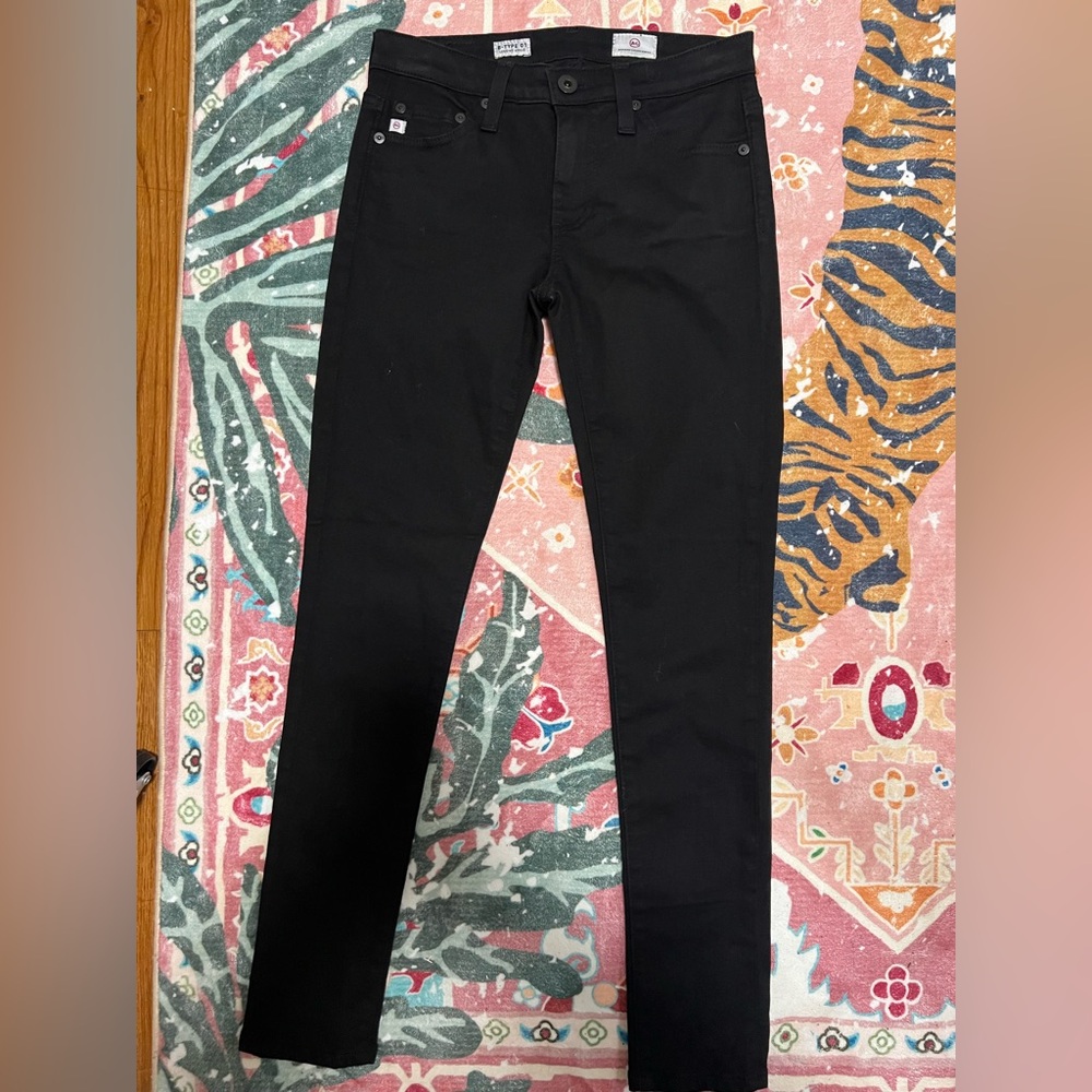 AG Adriano Goldschmied Women's Jet Black Skinny Jeans